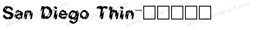 San Diego Thin字体转换